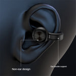 Z28 Bluetooth 5.3 Clip-on Single Ear Headphone Noise Canceling Wireless Earphone