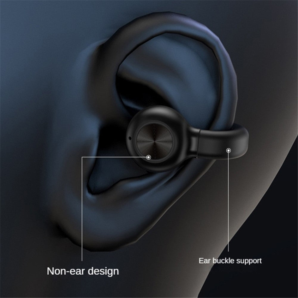 Z28 Bluetooth 5.3 Clip-on Single Ear Headphone Noise Canceling Wireless Earphone