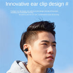 Z28 Bluetooth 5.3 Clip-on Single Ear Headphone Noise Canceling Wireless Earphone
