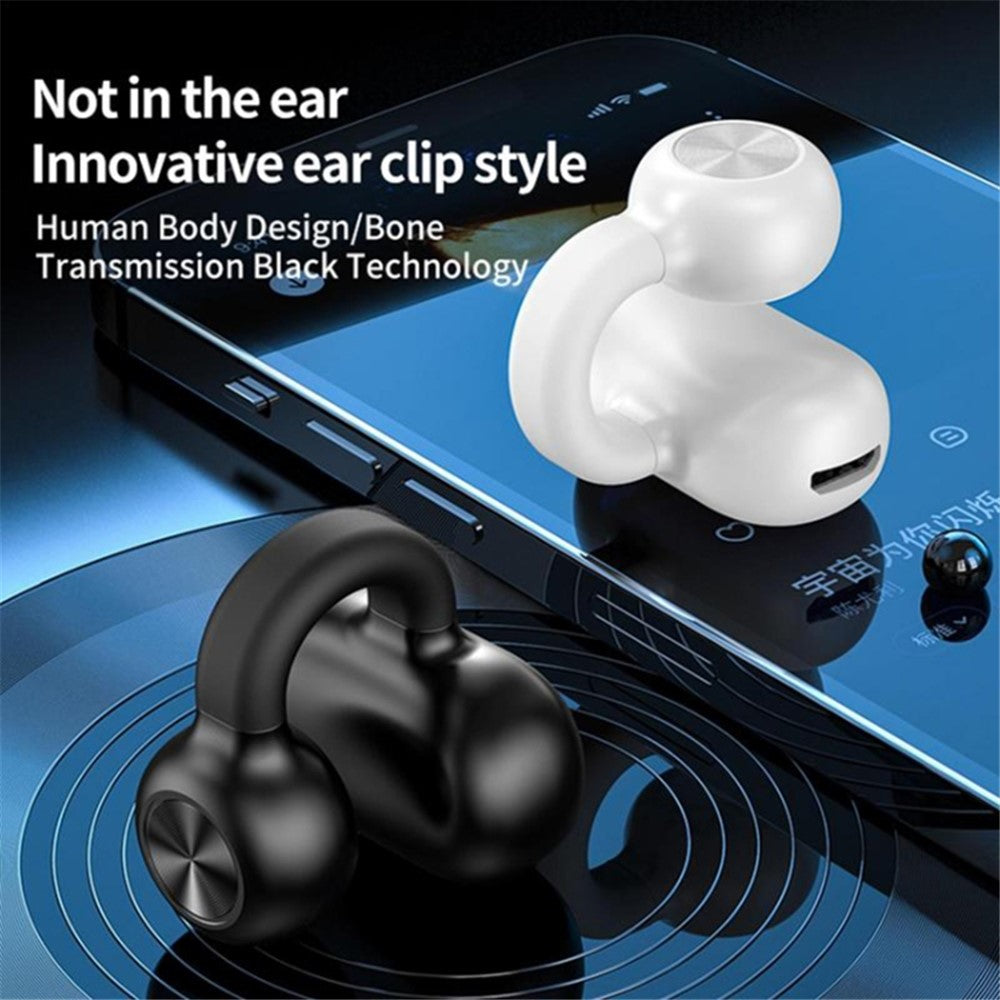Z28 Bluetooth 5.3 Clip-on Single Ear Headphone Noise Canceling Wireless Earphone