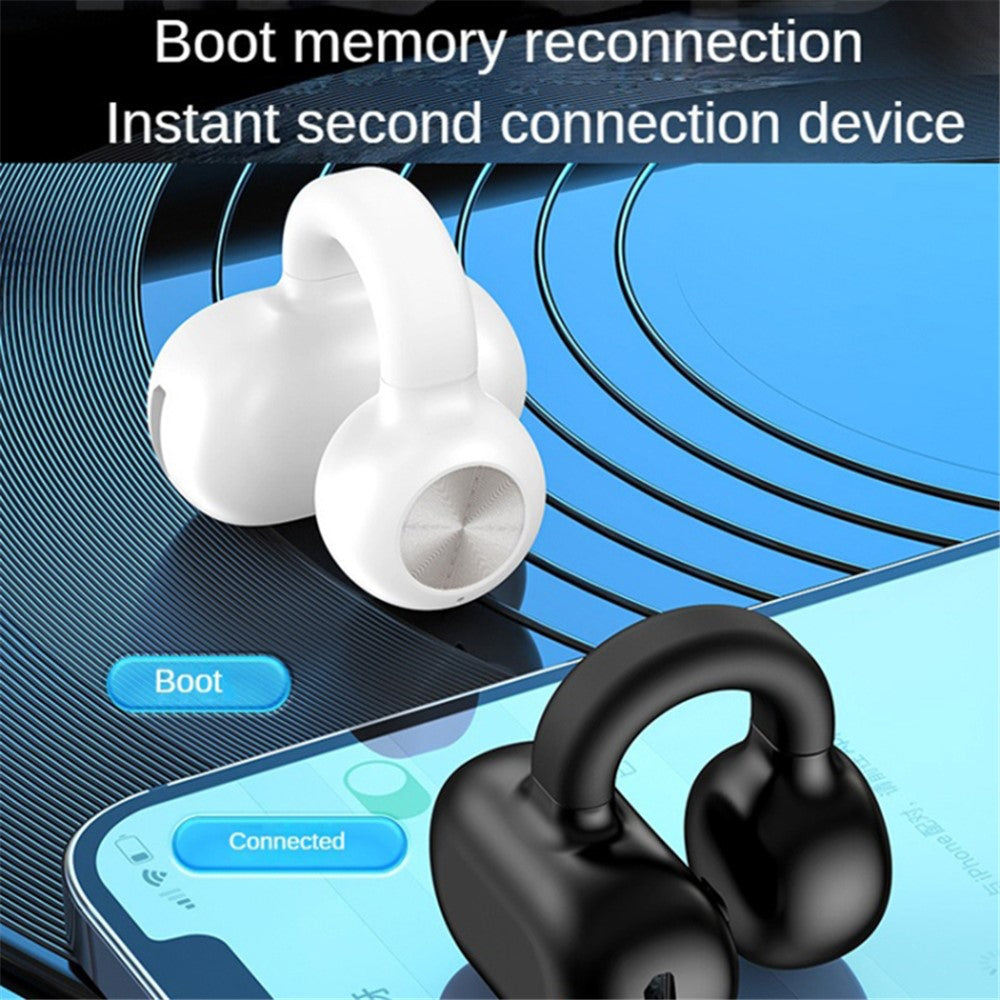 Z28 Bluetooth 5.3 Clip-on Single Ear Headphone Noise Canceling Wireless Earphone
