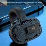 Z28 Bluetooth 5.3 Clip-on Single Ear Headphone Noise Canceling Wireless Earphone