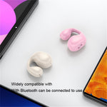 V50 Single-Ear Headset Bluetooth-compatible Wireless Bone Conduction Clip-on Headphone Sport Running Earphone