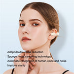 V50 Single-Ear Headset Bluetooth-compatible Wireless Bone Conduction Clip-on Headphone Sport Running Earphone