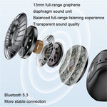 V50 Bluetooth-compatible Double Ear Headsets Bone Conduction Earphones Wireless Sport Running Clip-on Headphones