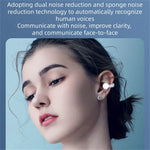FK8 Bone Conduction Bluetooth-compatible Earphones Ear Clip Headphones with Digital Display Charging Case