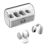 FK8 Bone Conduction Bluetooth-compatible Earphones Ear Clip Headphones with Digital Display Charging Case
