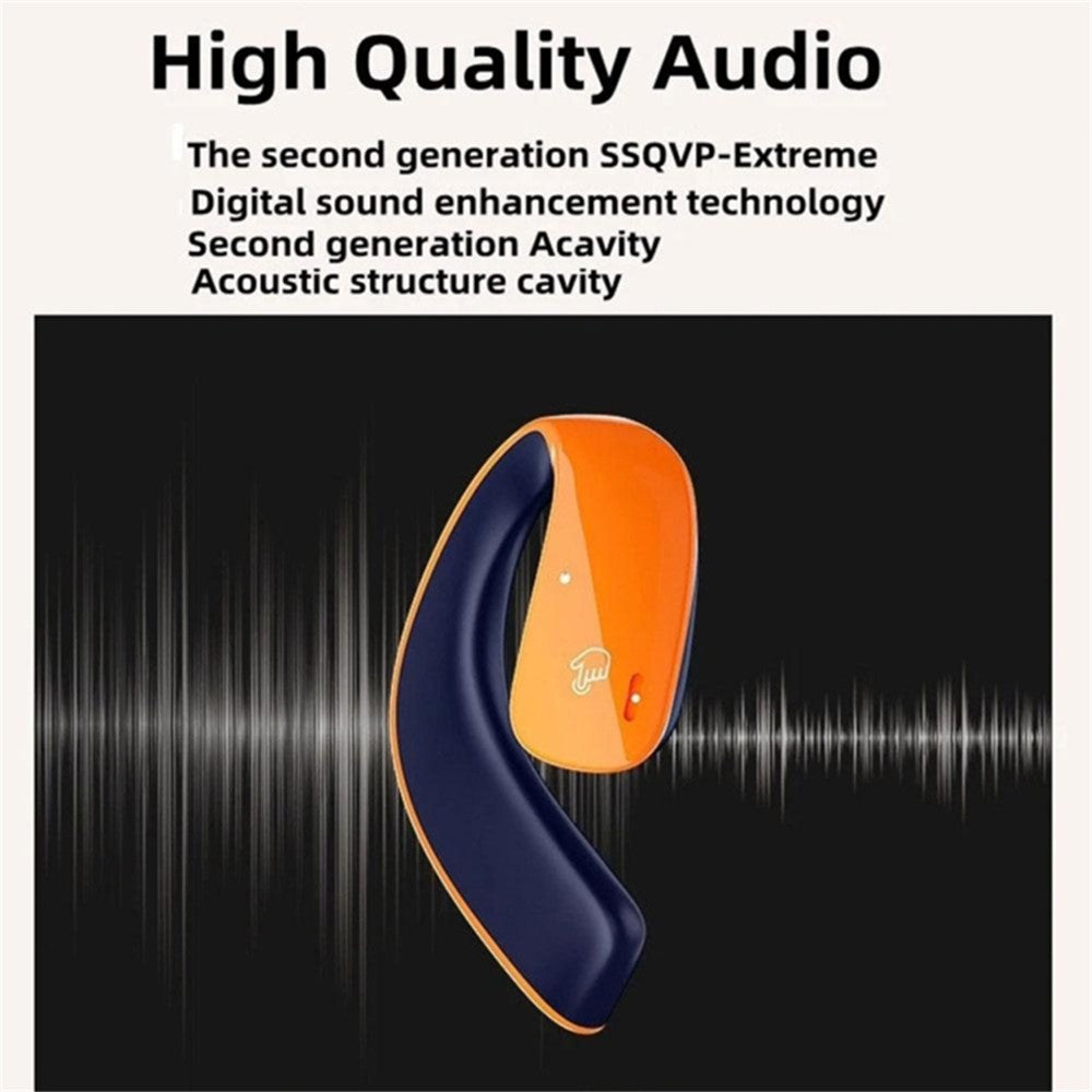 T22 Open Ear TWS Bone Conduction Wireless Headphones Music Sports Bluetooth-compatible Earphone with Mic