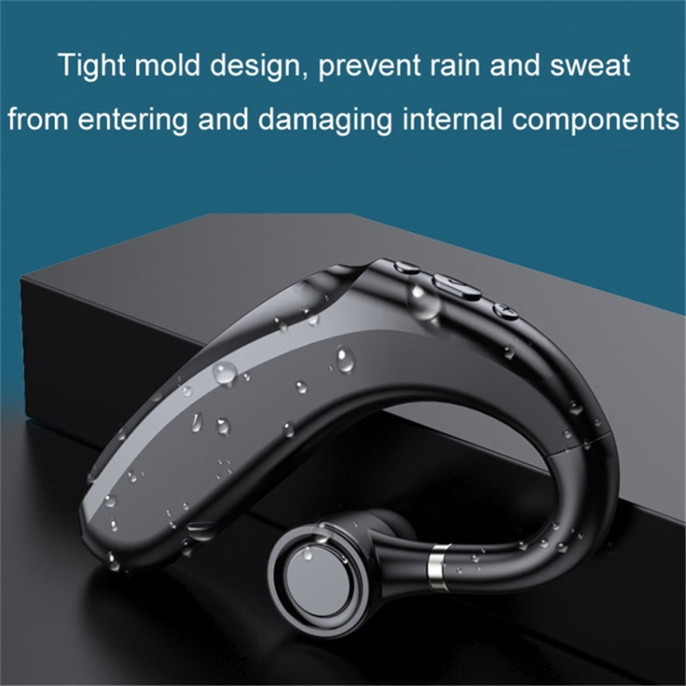 Q12 90mAh batteri enkeltøre trådløst Bluetooth-kompatibelt ørekrog-headset Forretning Sport Musikopkald høretelefon