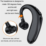 Q12 90mAh batteri enkeltøre trådløst Bluetooth-kompatibelt ørekrog-headset Forretning Sport Musikopkald høretelefon