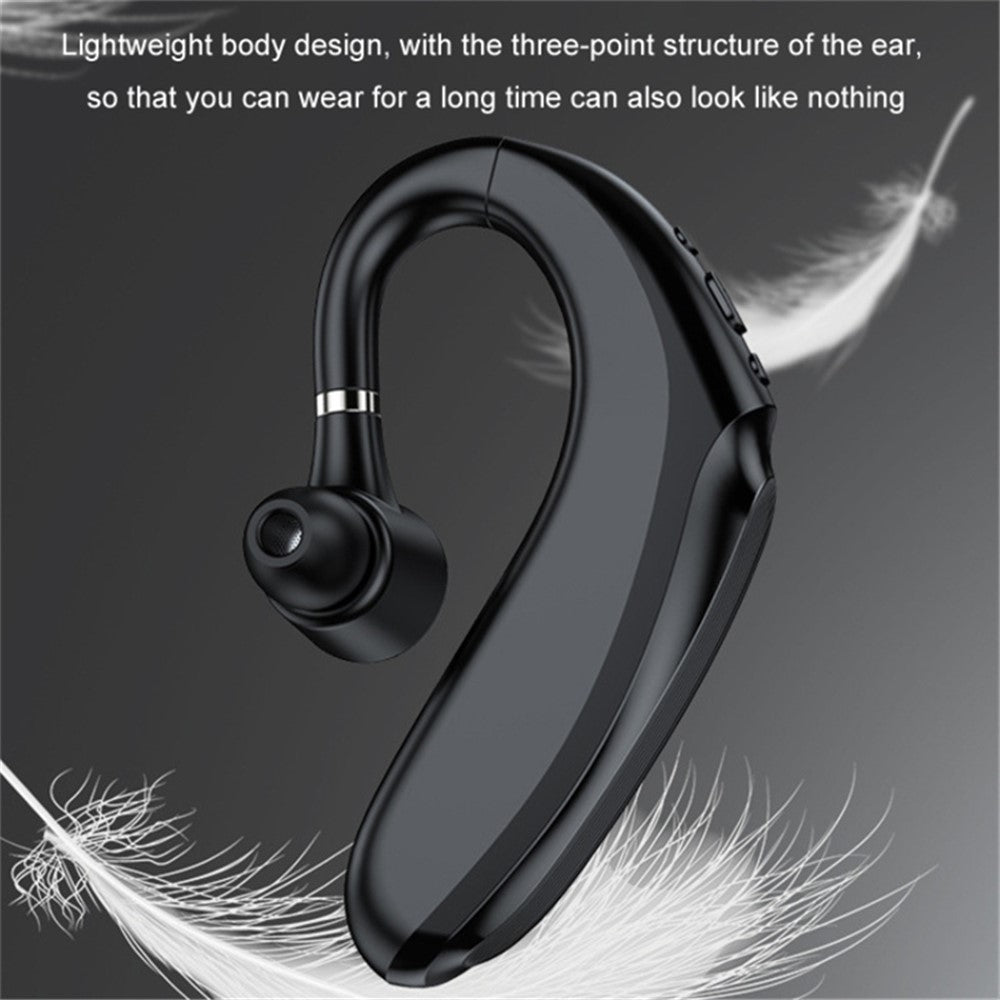 Q12 90mAh batteri enkeltøre trådløst Bluetooth-kompatibelt ørekrog-headset Forretning Sport Musikopkald høretelefon
