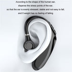 Q12 300mAh batteri Enkelt øre Bluetooth-kompatibelt headset Business Sports trådløs musikopkald Ørekrog Høretelefon