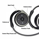 A23 Dubbelöra Halshängande Stereo Sporthörlurar TWS Trådlösa Bluetooth-kompatibla Hörlurar med Mikrofon