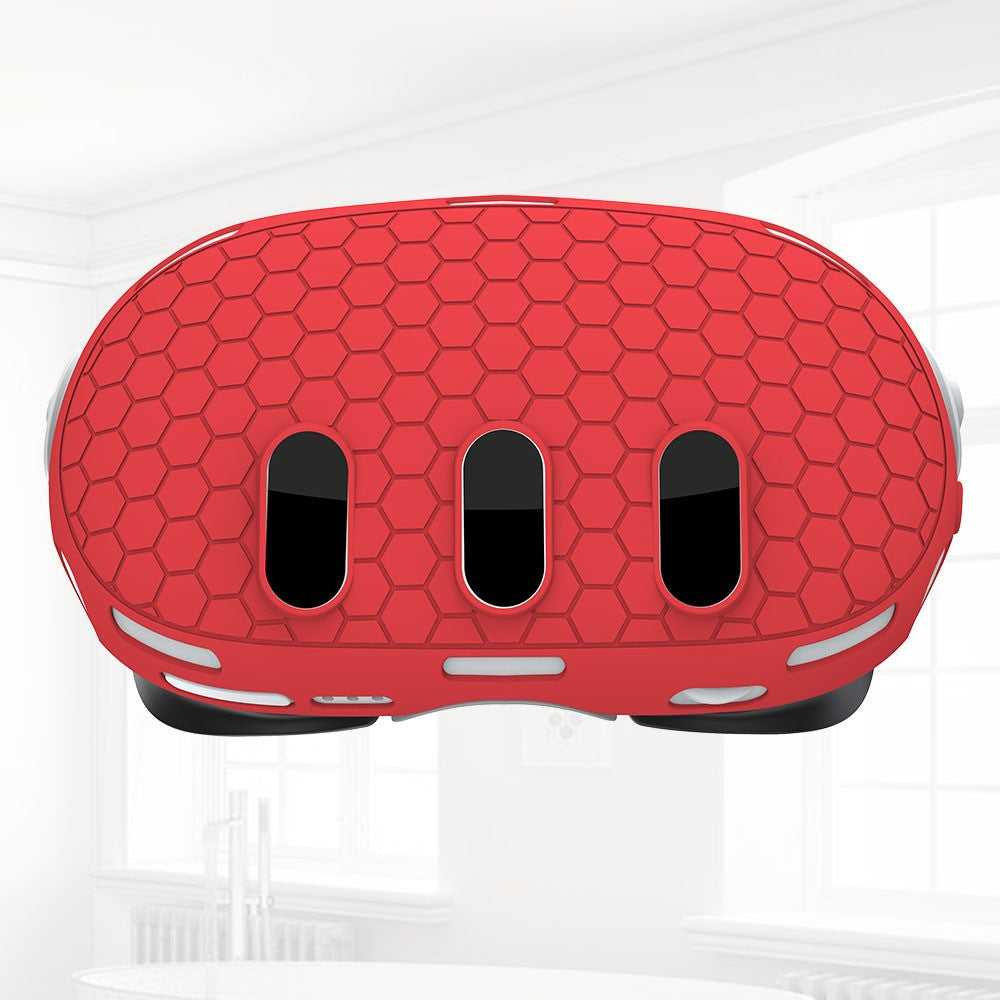 For Meta Quest 3 Protective Case VR Headset Anti-slip Anti-drop Silicone Cover
