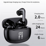 S52 TWS Earphones Stereo Sound Bluetooth-compatible 5.3 Semi-in-ear Wireless Headphones