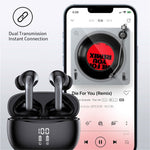 S52 TWS Earphones Stereo Sound Bluetooth-compatible 5.3 Semi-in-ear Wireless Headphones