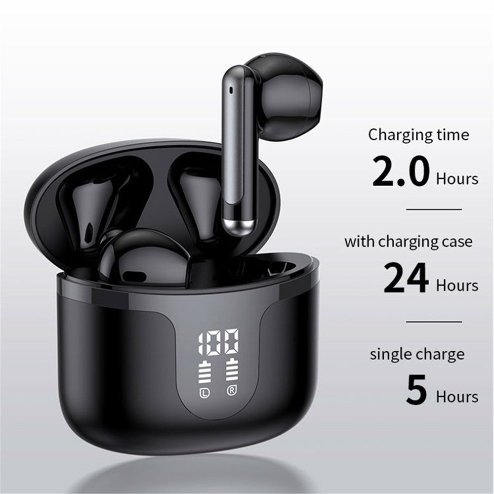 S47 TWS Earphones Bluetooth-compatible 5.3 Wireless Earbuds with Digital Display Charging Case