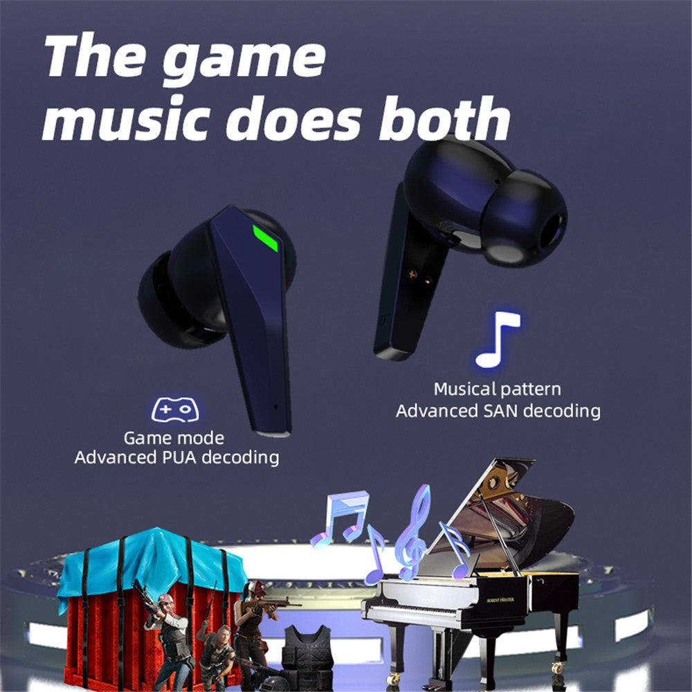 P50 TWS Bluetooth-compatible Earphone Stereo Music Low Latency Gaming Wireless Headset