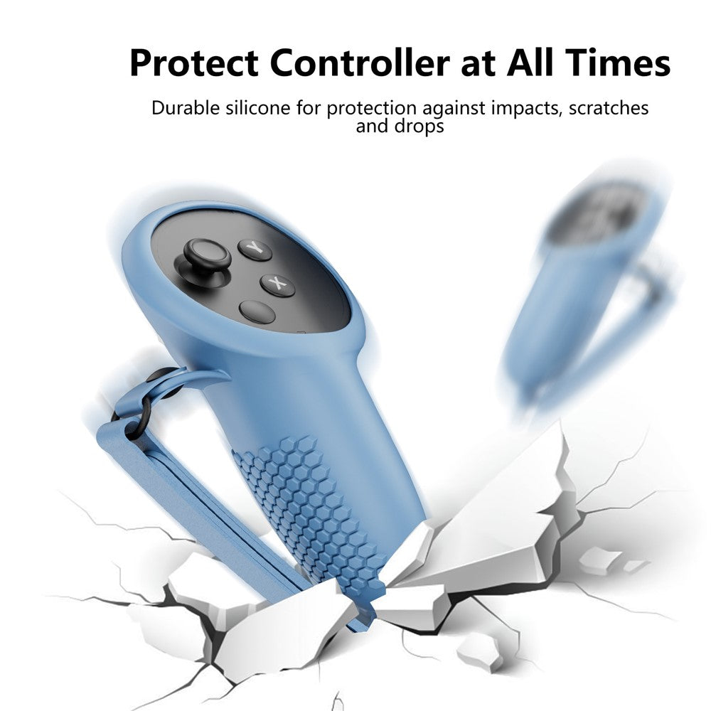 JYS JYS-MQ013 1 Pair for Meta Quest 3 Touch Controller Cover Anti-skid Silicone Protective Case