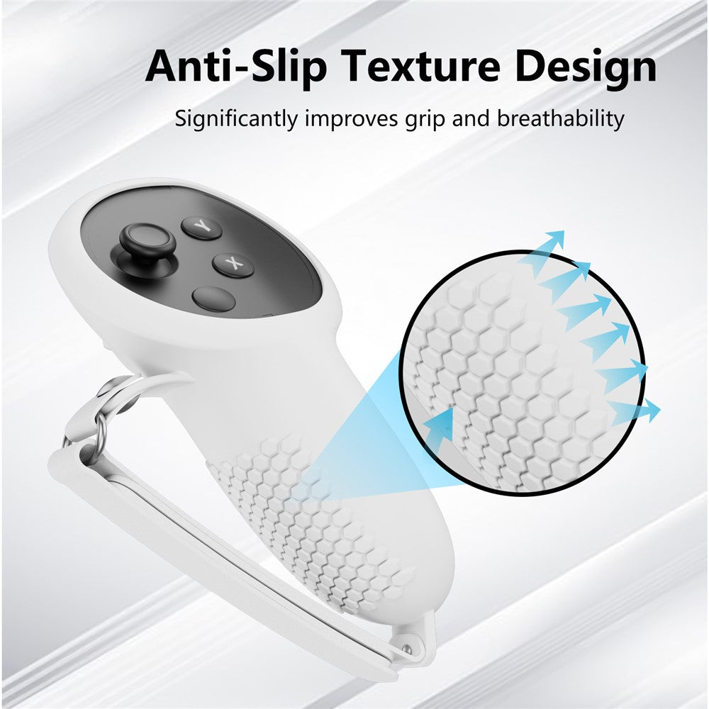 JYS JYS-MQ013 1 Pair for Meta Quest 3 Touch Controller Cover Anti-skid Silicone Protective Case