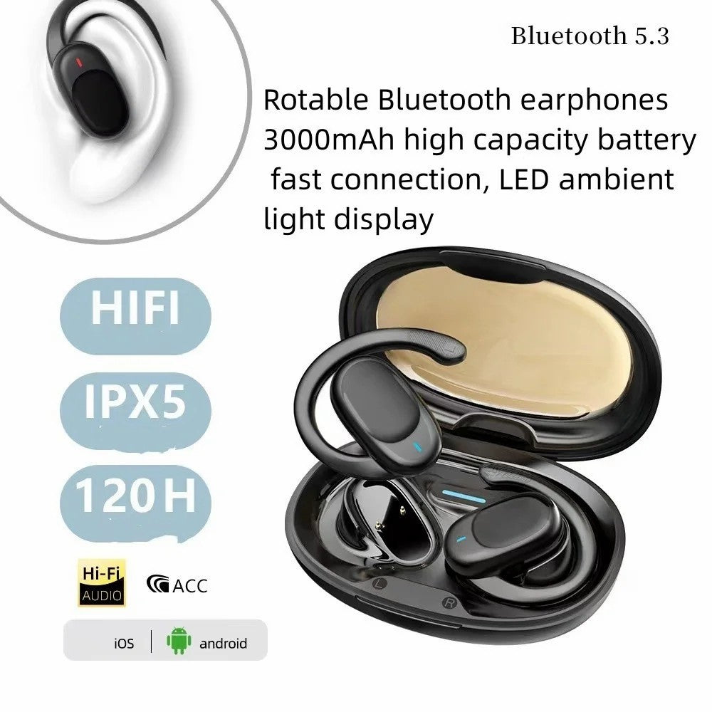 JM05 OWS Air Conduction Bluetooth-kompatible hovedtelefoner Trådløse HiFi Sportshøretelefoner