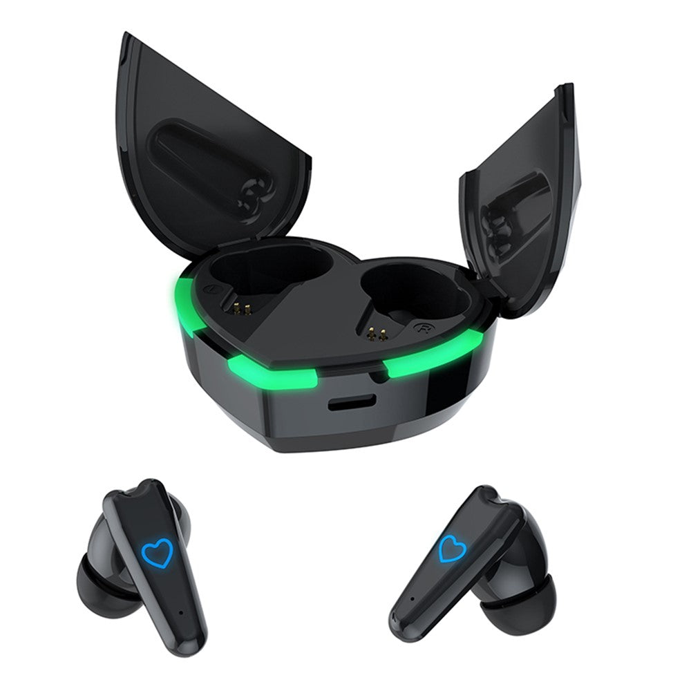 i6 Touch Control Bluetooth-compatible 5.3 TWS Earphones with Heart Shape Charging Case