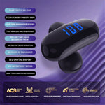 F20 Bluetooth-compatible Ear Clip Earphone Digital Display Wireless Music Headset