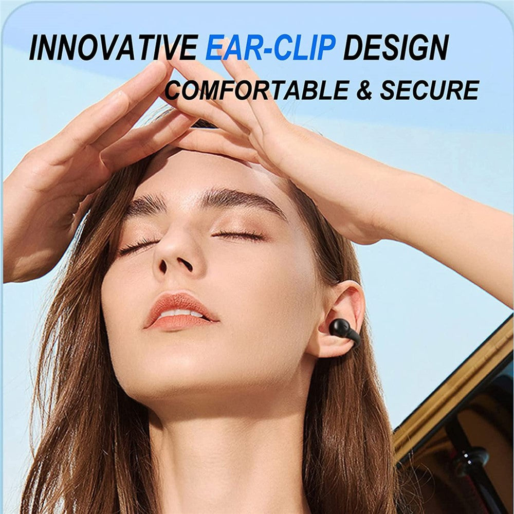 JX80 TWS Bluetooth-compatible 5.3 Ear Clip Earphone Wireless Stereo Music Headset