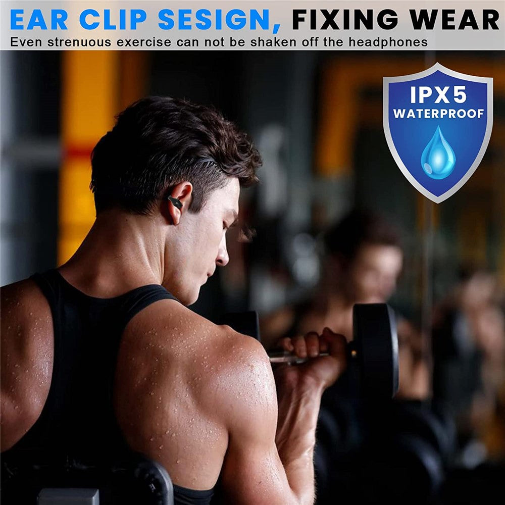 JX80 TWS Bluetooth-compatible 5.3 Ear Clip Earphone Wireless Stereo Music Headset