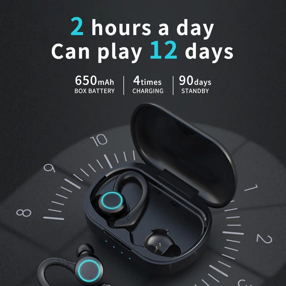 BE1033 Bluetooth-compatible Sports Earbuds IPX7 Waterproof HiFi Stereo Sound Earhook Wireless Earbuds