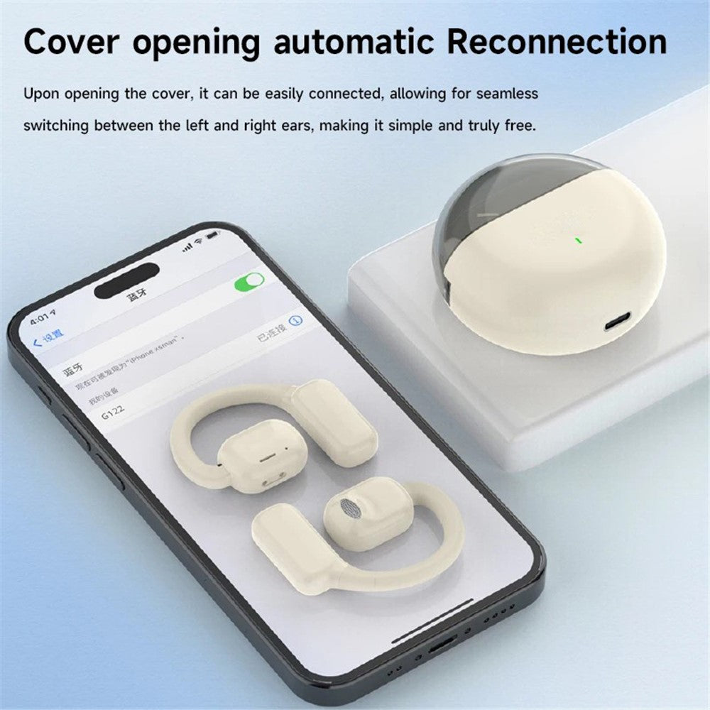 M6 IPX5 Waterproof Hanging Ear Headphones OWS Wireless Bluetooth-compatible Earphones