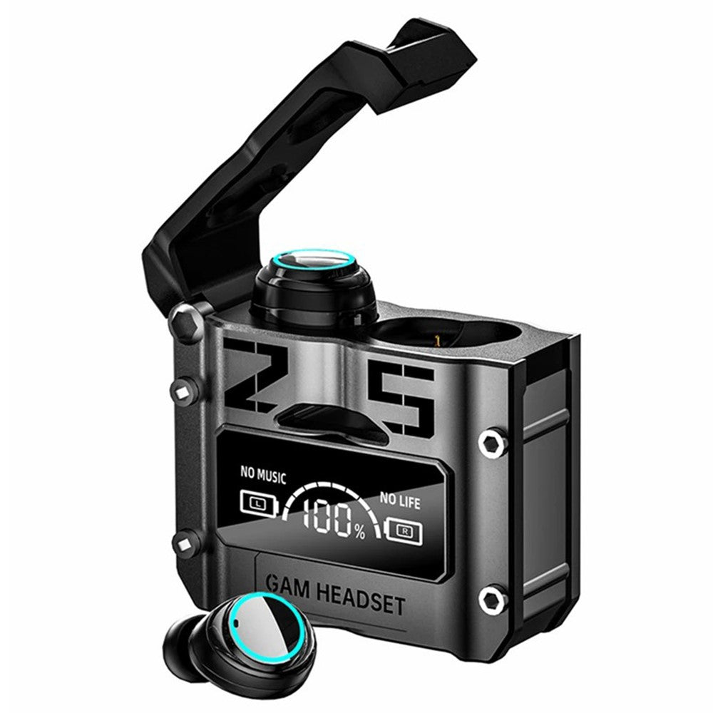M25 Mecha Design Bluetooth-compatible Earphone Digital Display TWS Gaming Wireless In-ear Headset