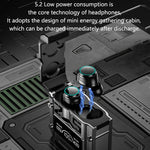 M25 Mecha Design Bluetooth-compatible Earphone Digital Display TWS Gaming Wireless In-ear Headset