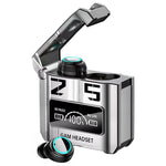 M25 Mecha Design Bluetooth-compatible Earphone Digital Display TWS Gaming Wireless In-ear Headset