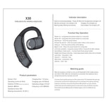 X30 Bluetooth-compatible 5.4 Single Ear Business Headphone Wireless Hook Earphone