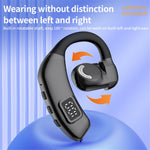 X30 Bluetooth-compatible 5.4 Single Ear Business Headphone Wireless Hook Earphone