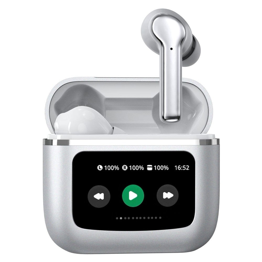 T68pro HiFi Sound In-ear Bluetooth-compatible Earphones with LED Full Color Touch Screen Charging Case, English Version