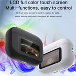 T68pro HiFi Sound In-ear Bluetooth-compatible Earphones with LED Full Color Touch Screen Charging Case, English Version