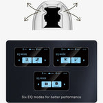 T68pro HiFi Sound In-ear Bluetooth-compatible Earphones with LED Full Color Touch Screen Charging Case, English Version