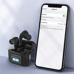T68pro HiFi Sound In-ear Bluetooth-compatible Earphones with LED Full Color Touch Screen Charging Case, English Version