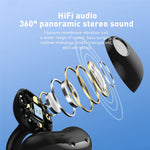 HILEO Hi82 Bluetooth-compatible Headsets Ear Clip-On Earphones Wireless Headphones
