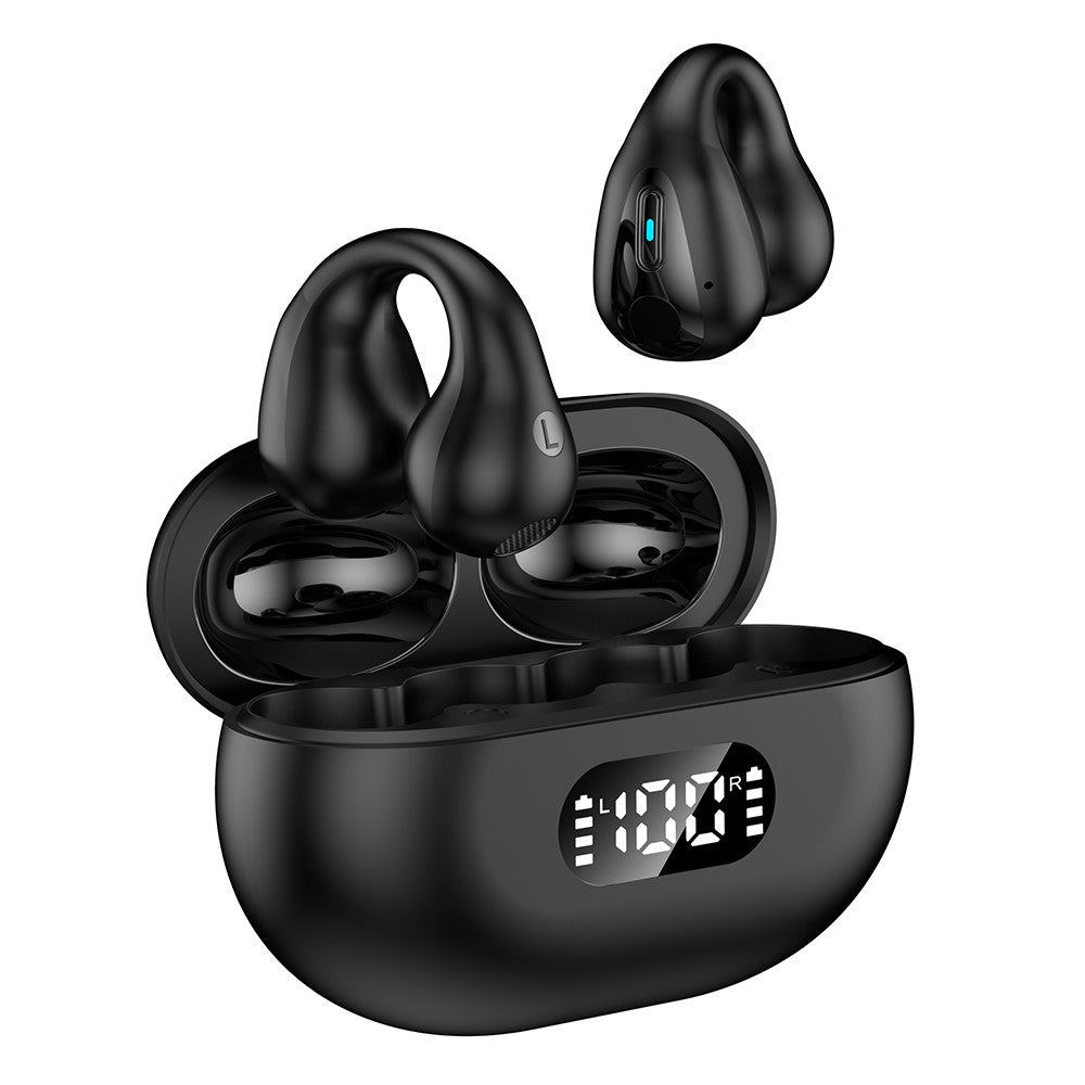 R15 Bluetooth-compatible 5.3 Ear Clip HiFi Earphone Touch Control Music Gaming Headset