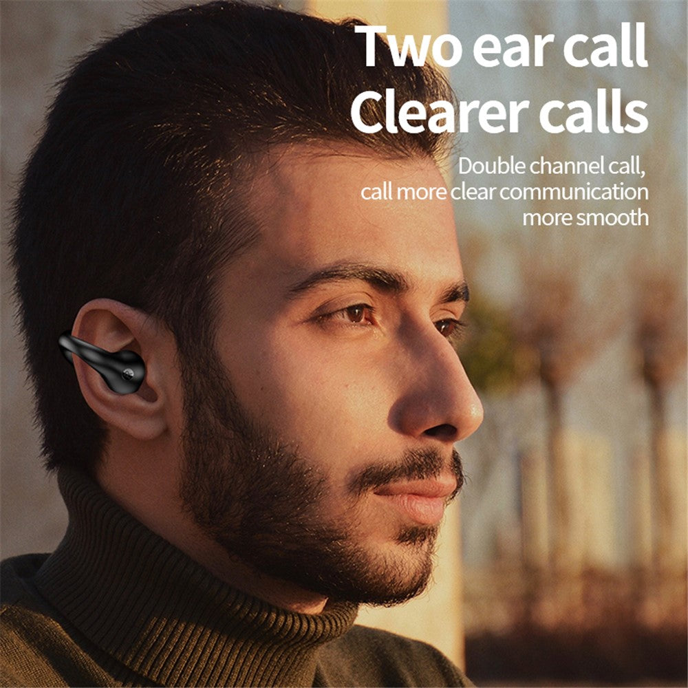 R15 Bluetooth-compatible 5.3 Ear Clip HiFi Earphone Touch Control Music Gaming Headset