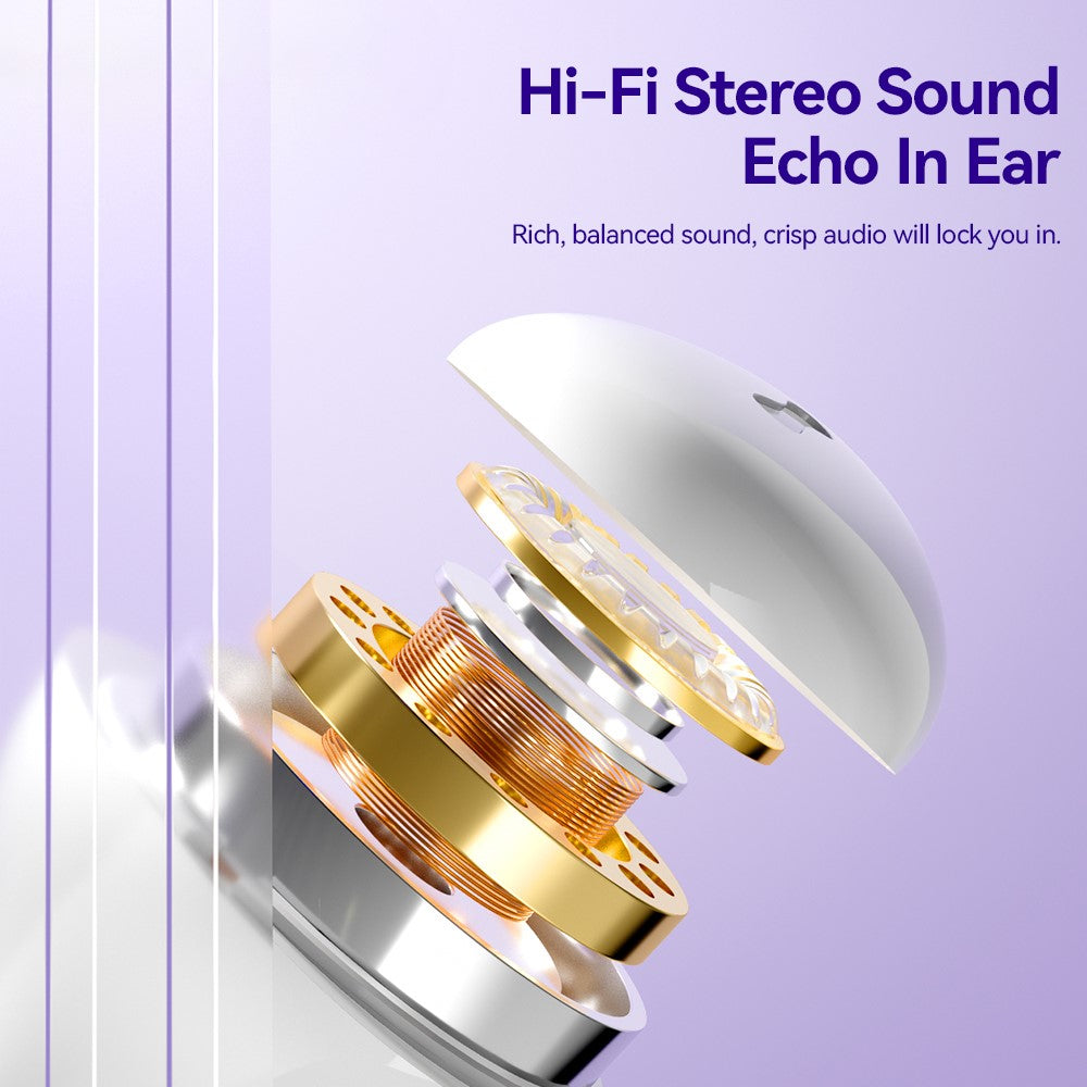 ESSAGER TWS Bluetooth-compatible Earphone HiFi Stereo Sound HD Calling Wireless Headset