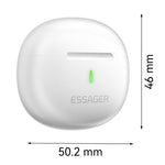 ESSAGER TWS Bluetooth-compatible Earphone HiFi Stereo Sound HD Calling Wireless Headset