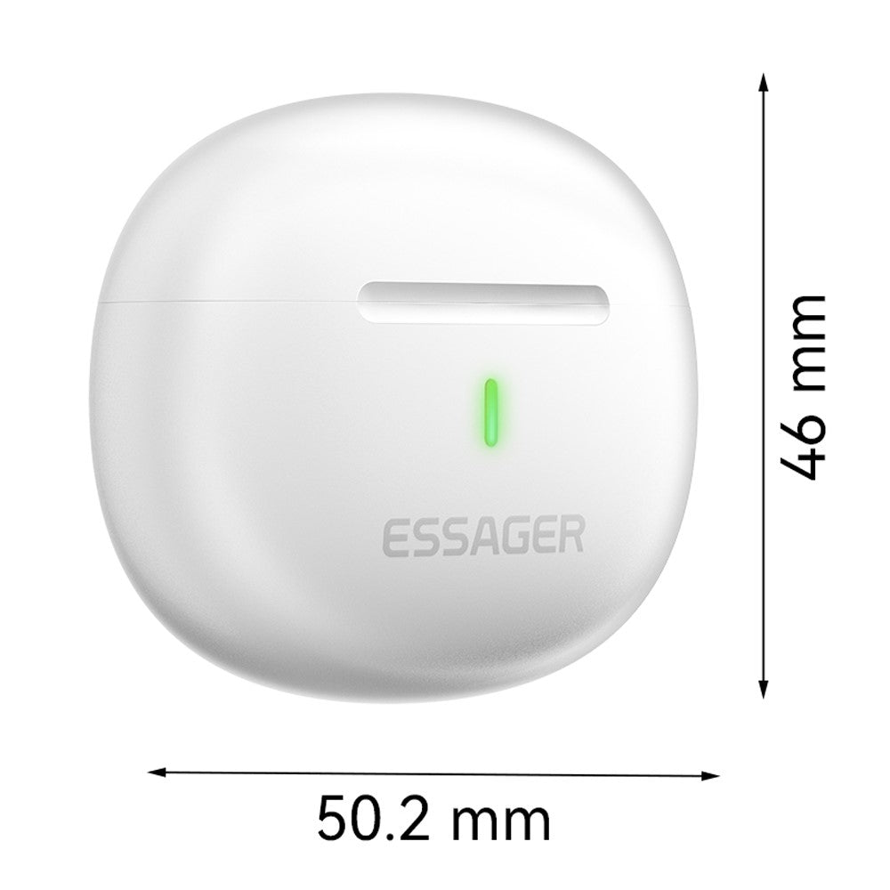 ESSAGER TWS Bluetooth-compatible Earphone HiFi Stereo Sound HD Calling Wireless Headset
