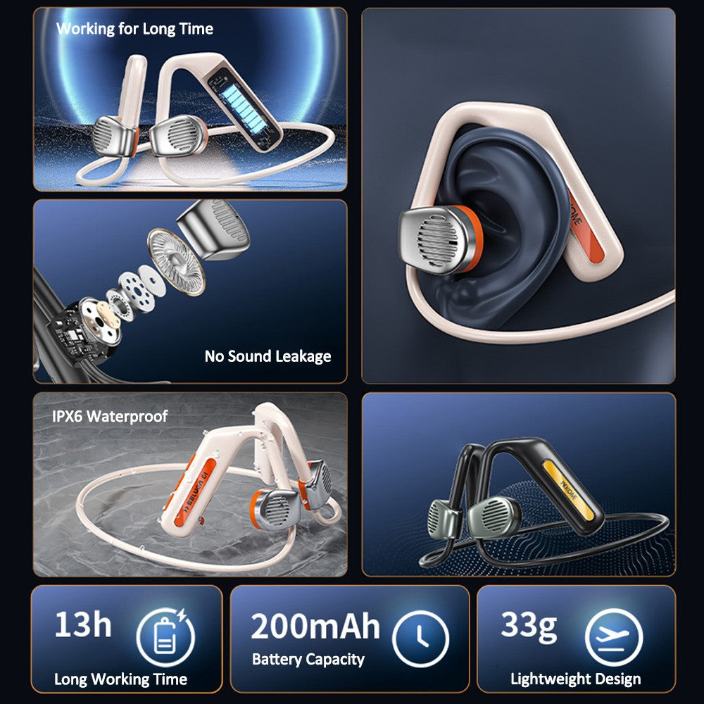 WEKOME Beluga G1 ENC Noise Reduction Bluetooth-compatible Headphones Open Ear Wireless Neckband Earphone