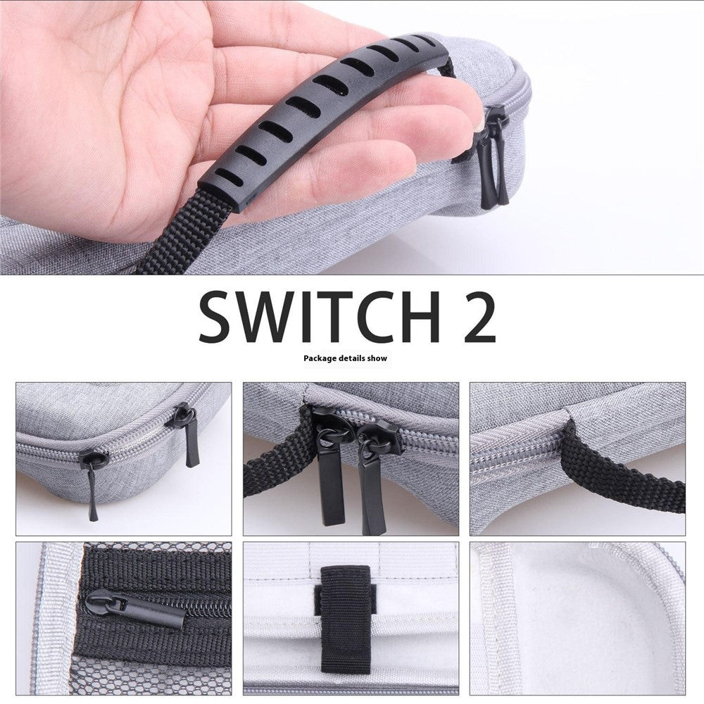For Nintendo Switch 2 Carrying Case Handheld Game Console Storage Bag EVA Fabric Shockproof Organizer