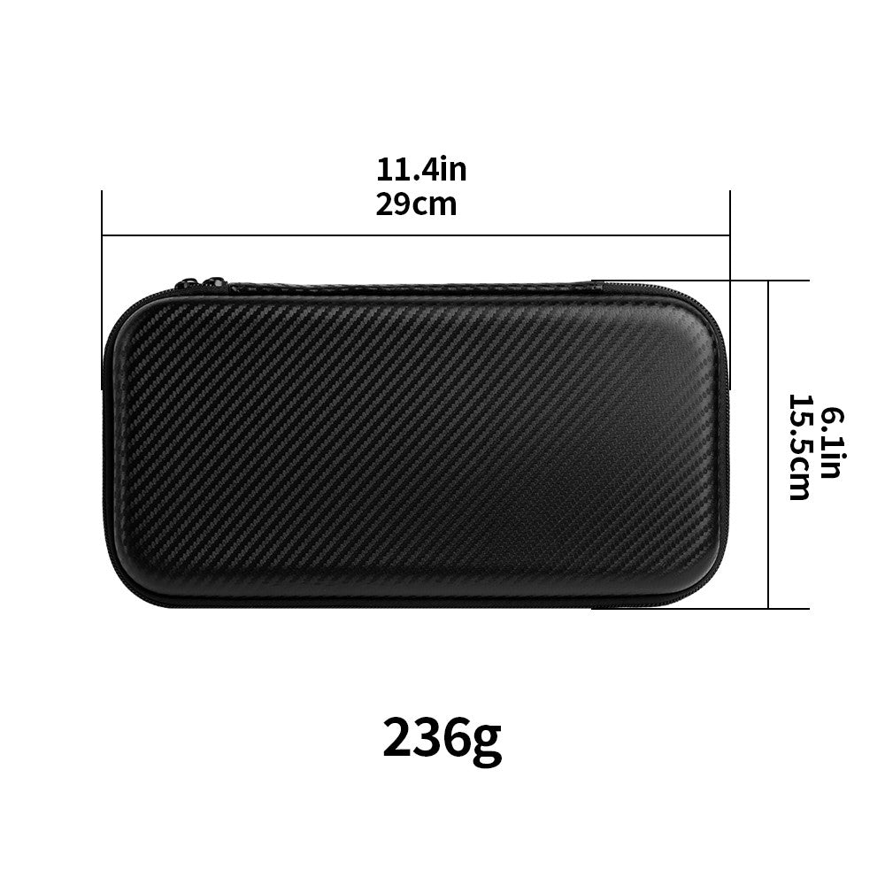 Til Nintendo Switch 2 opbevaringstaske kulfiber bærbar bæretaske med aftageligt håndtag