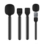XWJ70 Handheld Microphone Boom Professional Interview Recording Mic Stick for Wireless Lavalier Mics